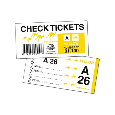 Fundraising Supplies Australia | Raffle Ticket | Check Ticket