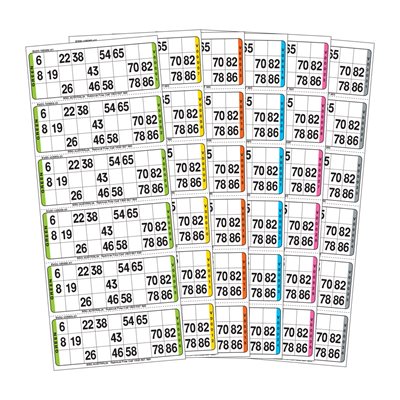 Bingo Single Tickets, Bingo Jackpot Sheets, Bingo Flyers