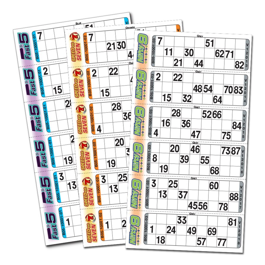 Bingo Tickets Bingo Singles Fast Bingo Bingo Express Fast 5
