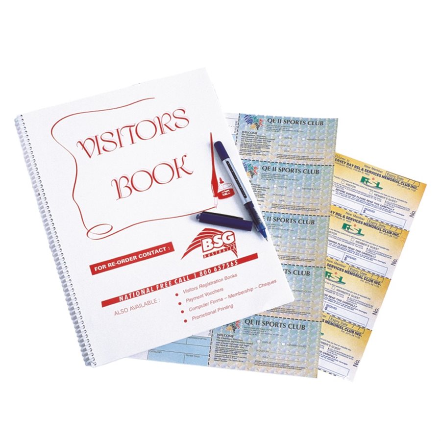Club Supplies Australia Visitor Books